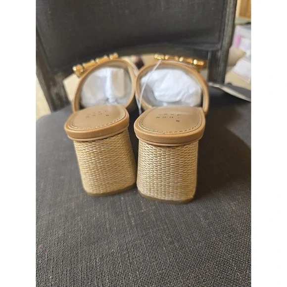 Women's A New Day 7.5 Kathleen Ornamented Block Heels Memory Foam Insole - Picture 4 of 4